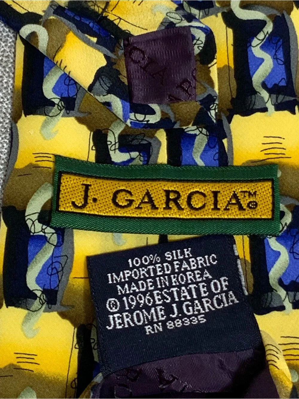 J. Garcia Overlooking Desert Tie Grateful Dead Silk Collection 15